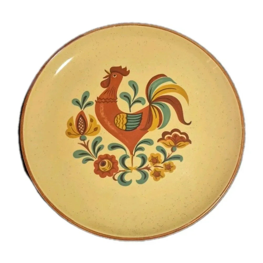 Taylor Smith & Taylor Reveille Rooster Dinner Plate 10.25